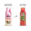 Strwaberry lemonade Shots - Before After