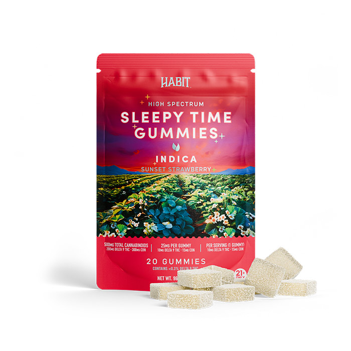 CBN + Delta 9 Gummies – Sunset Strawberry