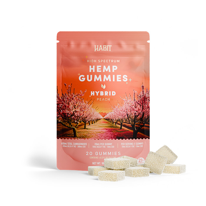 CBD + Delta 9 Gummies – Peach