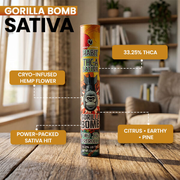 THCa Pre-Roll - Gorilla Bomb