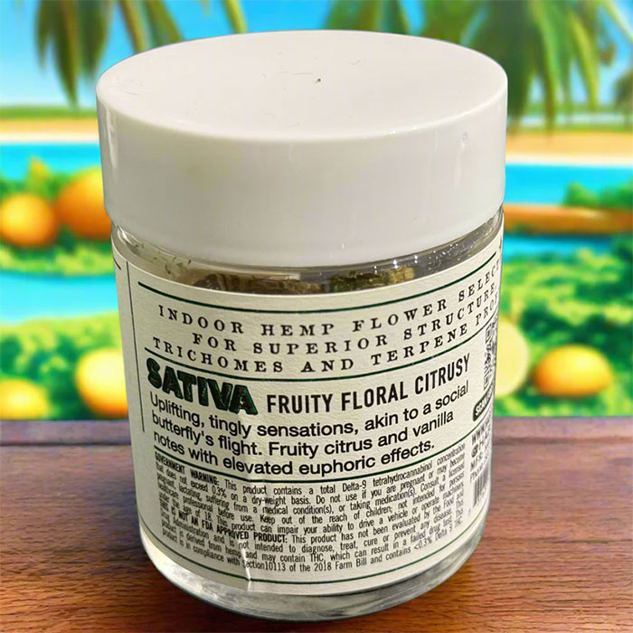 Alternative view of 3.5G Exotic THCA Flower – Gelonade – Sativa