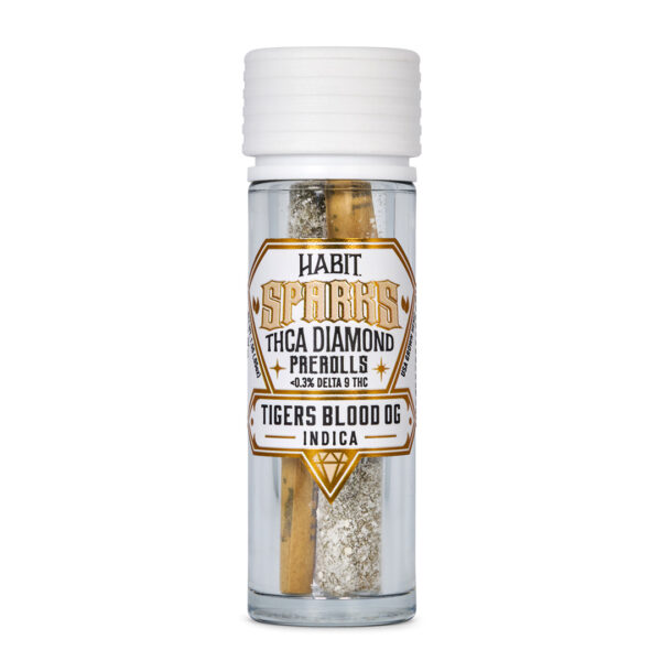 Habit Hemp THCA Sparks Prerolls Tigers Blood OG