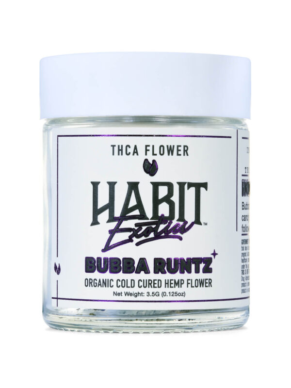 Habit THCA Exotics Flower Bubba Runtz Jar