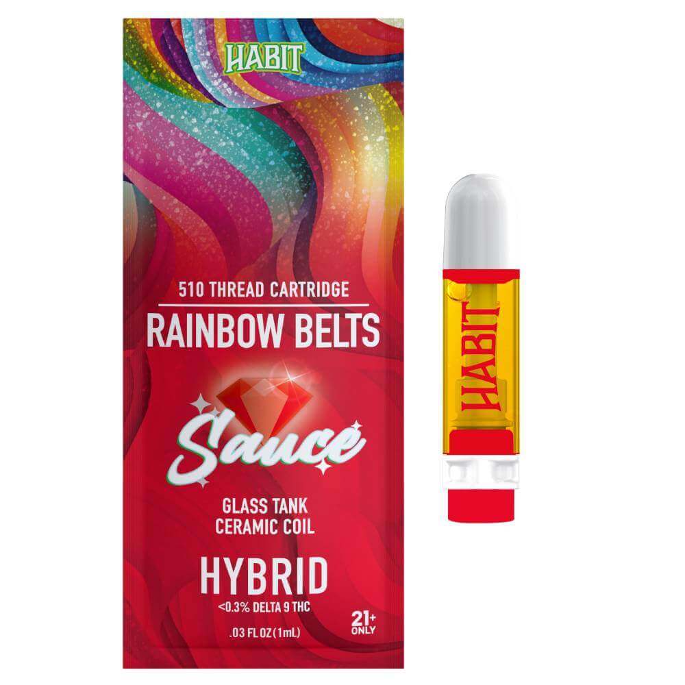 Buy 1G THCA Cart Rainbow Belts 10PK Online | HabitCBD