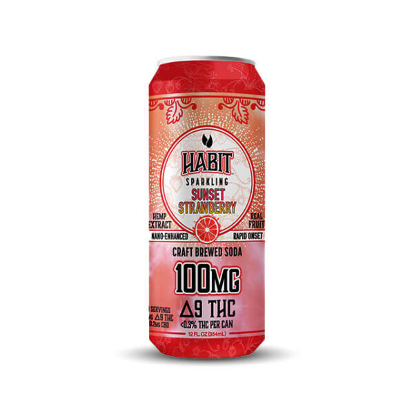 Habit Delta-9 Sunset Strawberry Sparkling Coolers