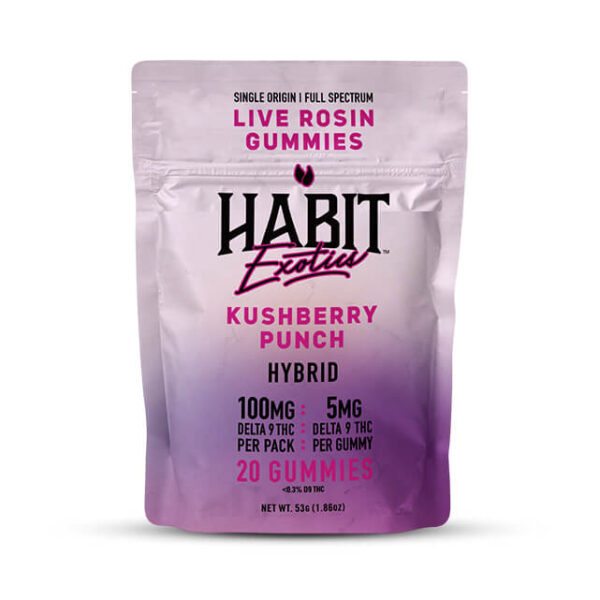 Habit Live Rosin Gummy Kushberry Punch