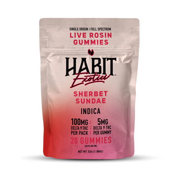 Habit Live Rosin Gummy Sherbet Sundae