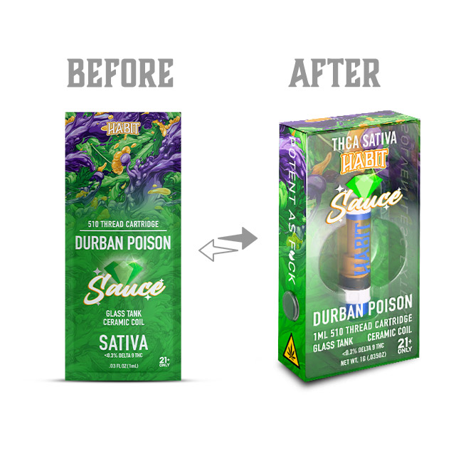 『new改良版』H4CBH×CRDPリキッド 1ml Durban Poison Buy 1G THCA Cart Durban Poison Online | HabitCBD