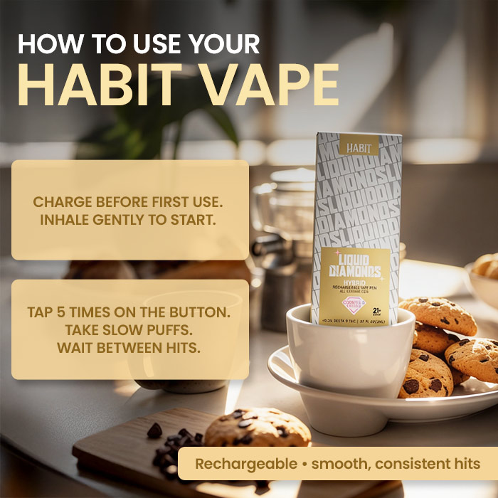 Buy 2G THC-P Disposable Vape Cookies & Cream Online