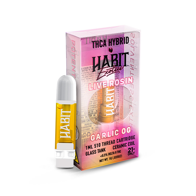1G THCA Live Rosin Exotic Cartridge – OG Garlic