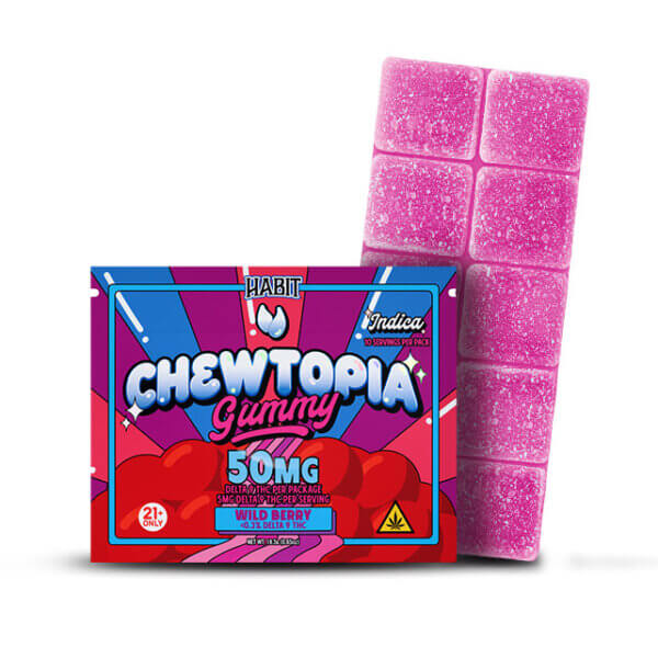 CHEWTOPIA 50mg Delta-9 Gummies – Wild Berry - Image 2