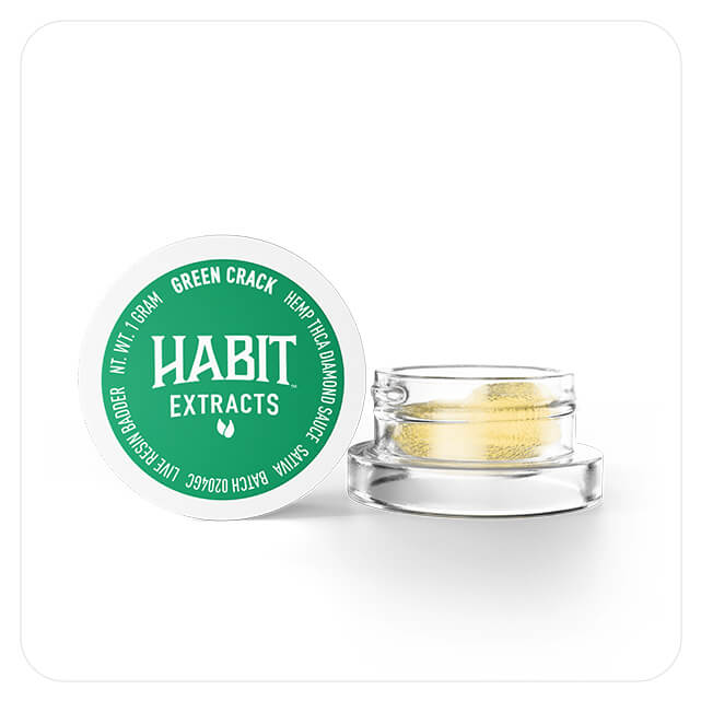 1g THca Diamond Sauce Live Resin Badder – Green Crack