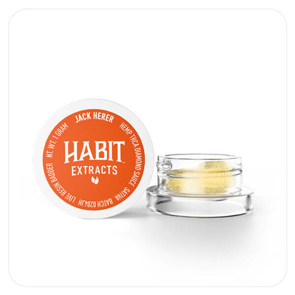 1g THca Diamond Sauce Live Resin Badder - Jack Herer