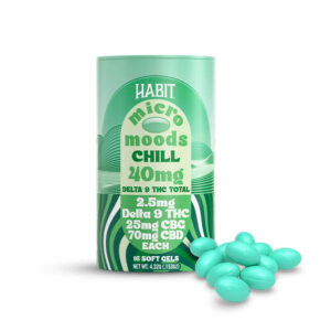 Delta 9 THC Micro Moods Soft Gels 240mg - Chill