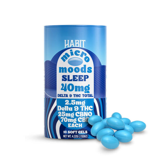 Delta 9 THC Micro Moods Soft Gels 240MG - Sleep