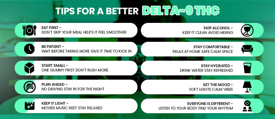 9 Tips for taking D9 thc