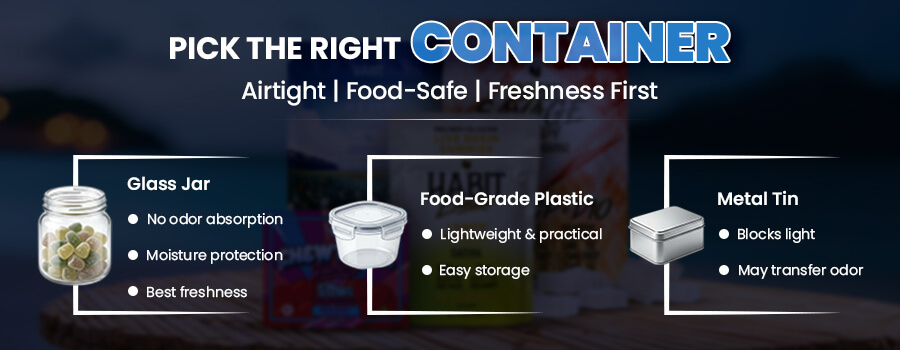 Choose The Right Container to store THC Gummies