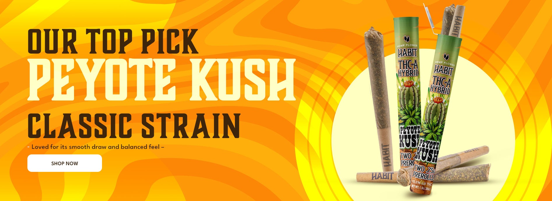 THCa Pre-Roll – Peyote Kush - Top Pick