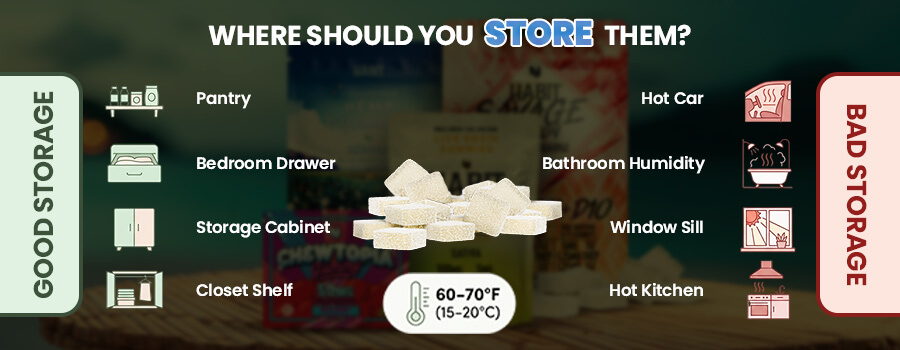 Where you should keep the THC Gummies