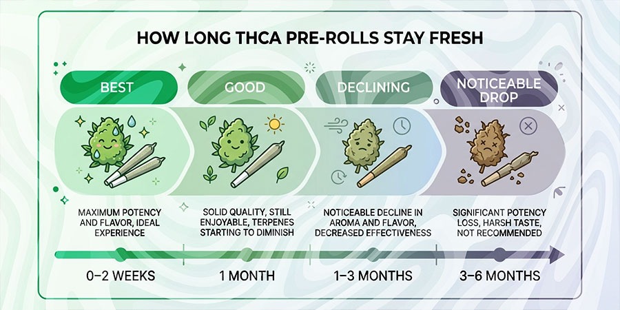 How Long Do THCa Pre-Rolls Stay Fresh?