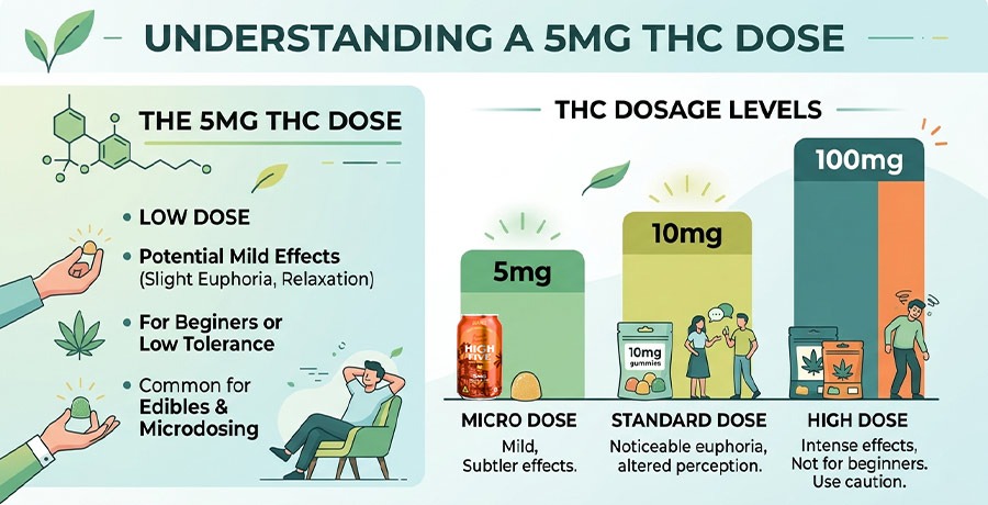 How 5MG THC Process on Your Body