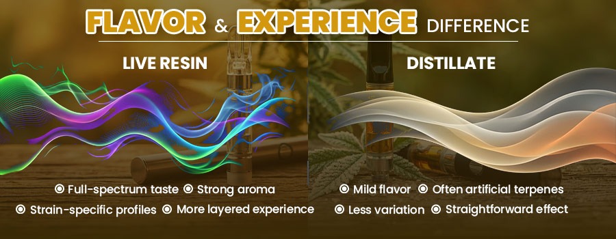 Live Resin Vs Live Rosin - Flavor Experience