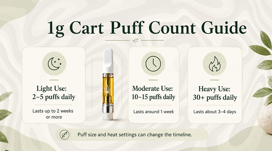 1g Cart Puffs Counts
