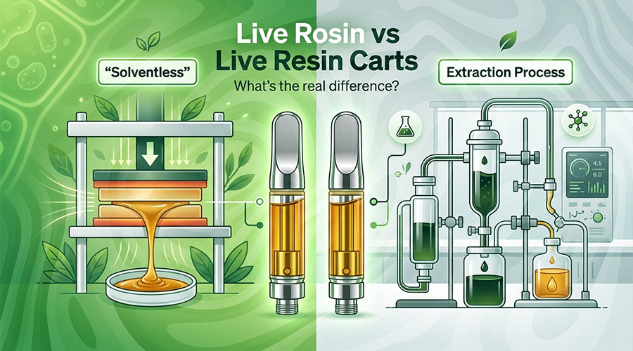 Live Rosin Cart vs Live Resin Cart