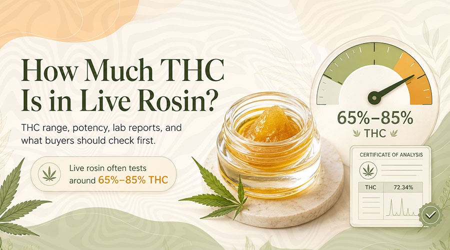 How Much THC in Live Rosin