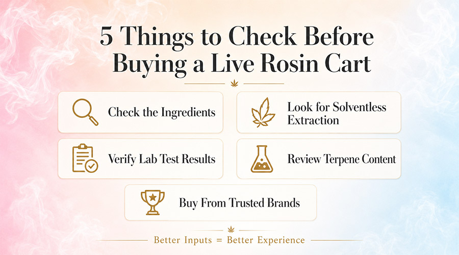 5 Things To Check before Buying Live Rosin Carts