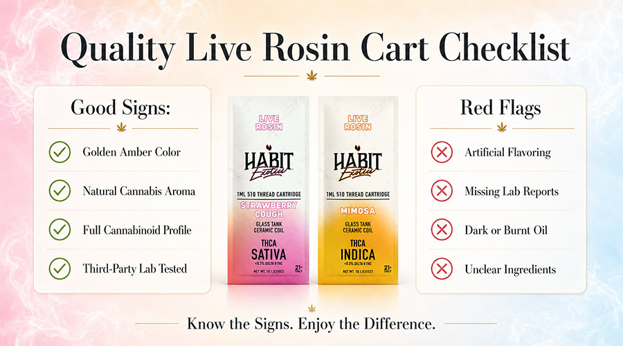Quality Live Rosin Cart Checklist