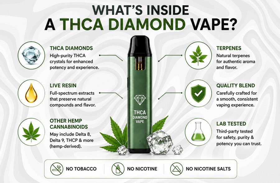 Wht's Inside the THCA Diamond Vapes