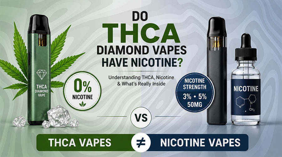 THCA Diamond Infused Vapes Nicotine Content