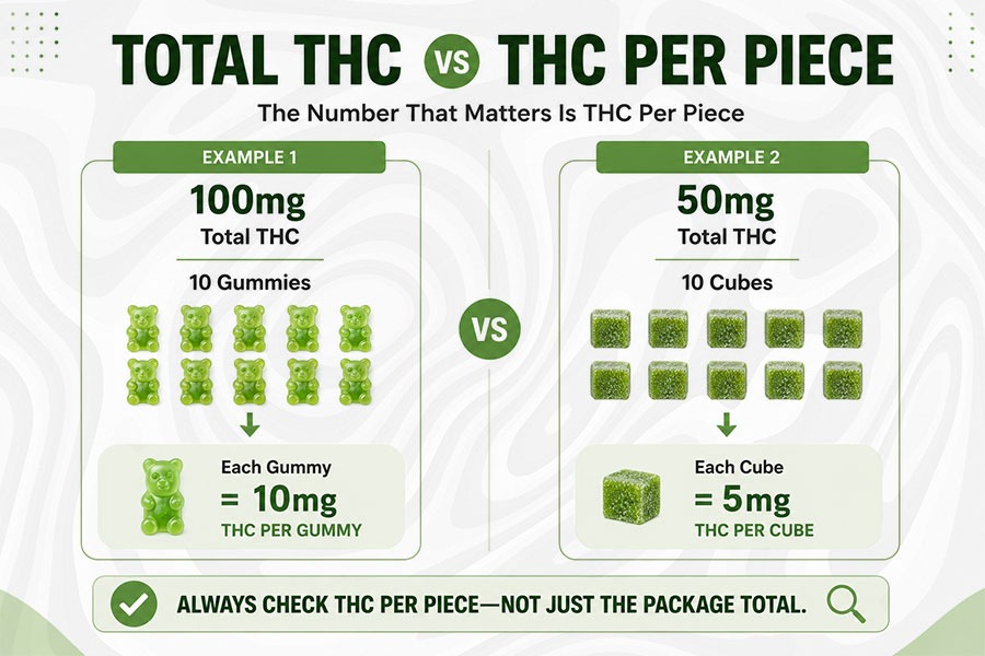 Total THC vs. THC Per Piece