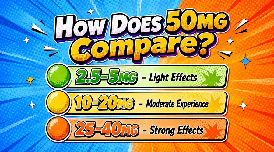 How Strong Is a 50mg THC Edible?