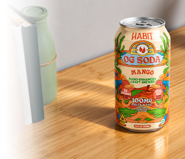 Delta 9 THC OG Soda – 100mg – Mango