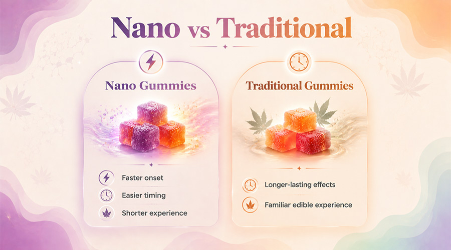 Nano vs. Traditional THC Gummies